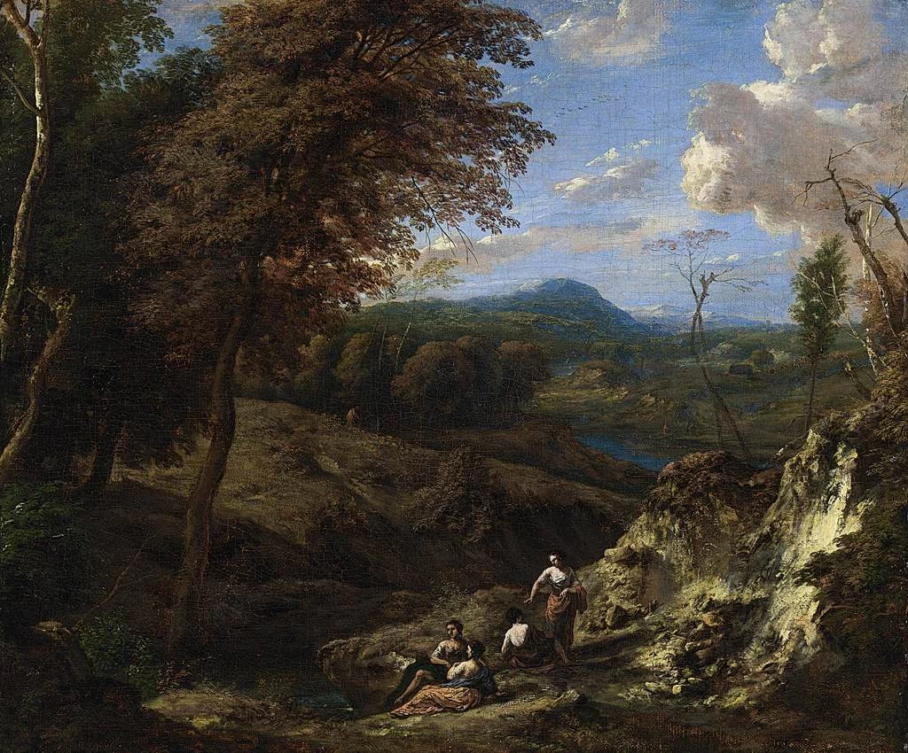 Paesaggio collinare boscoso
